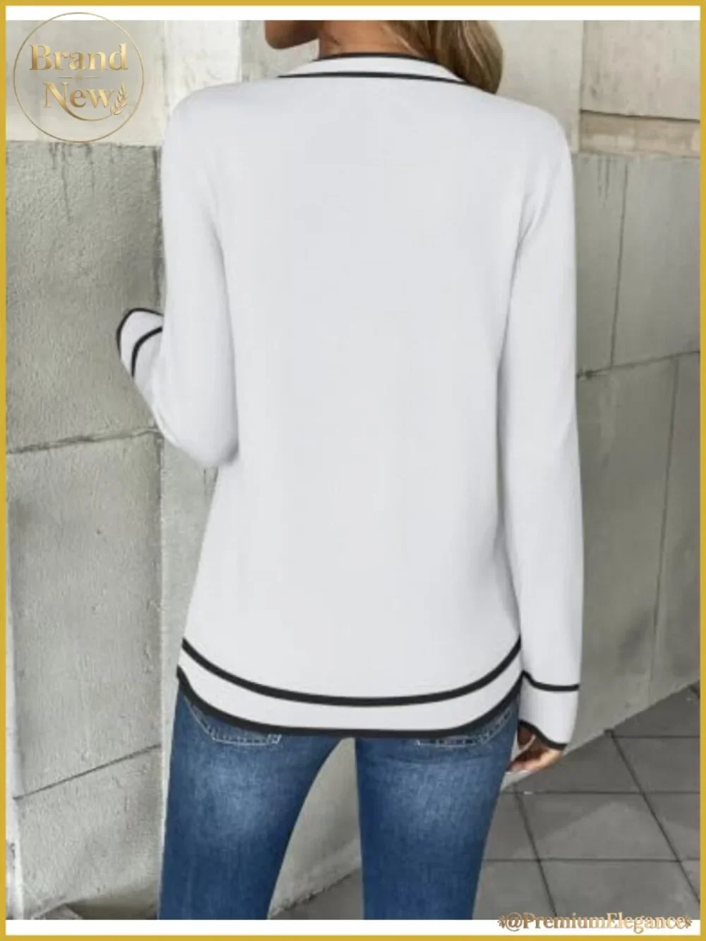 Zeagoo Women's V-Neck Long Sleeve Knit Pullover Sweater, Soft Stretchy